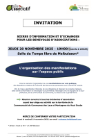 Réunion d'information : Organisation de Manifestations